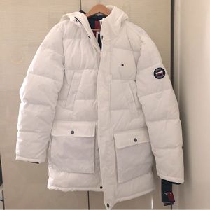 White puffer jacket